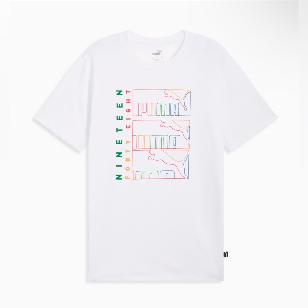 Men's triple logo Graphic Tee T-Shirt